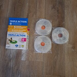Triple Action Fountain Filter Refill Pack - White